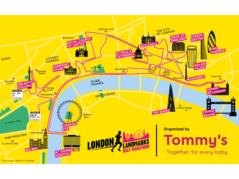 London Landmarks Half Marathon 2024 Nerve Tumours UK